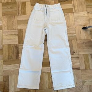 Madewell Cream Denim Jeans
